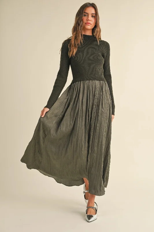 Sweater Combo Maxi Dress Wool Sweater Cotton Sweater Cashmere Sweater