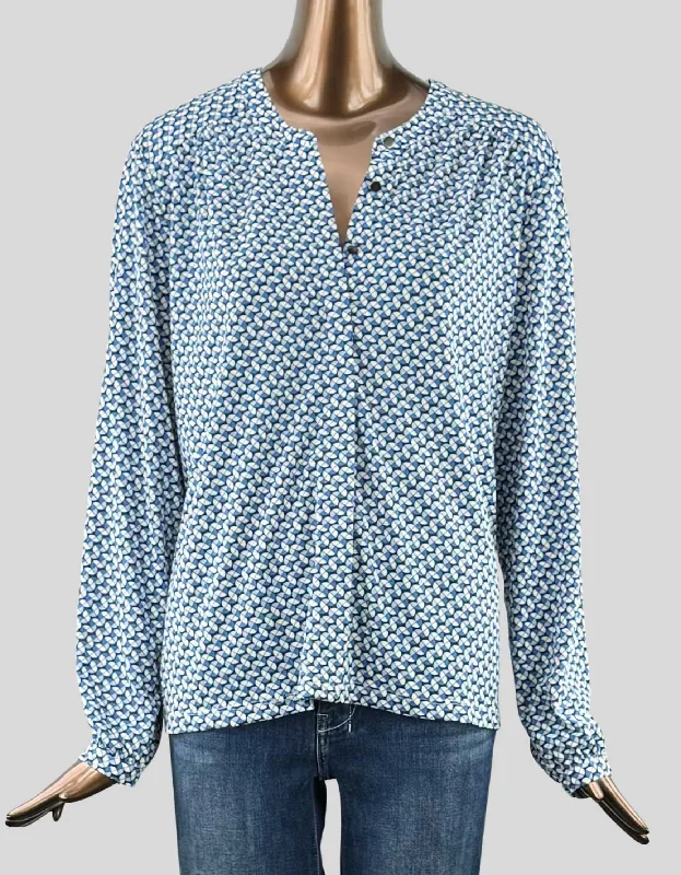 CLEO Blue Blouse - X-Large Office-Ready Blouse