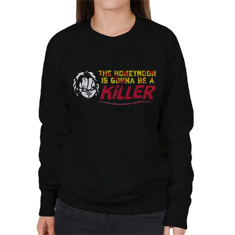 Chucky The Honeymoon Is Gonna Be A Killer Women's Sweatshirt Hoodie with Fur Luxurious Winter