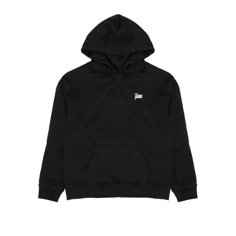 Patta Mens La Flor Hooded Sweater 'Black' Layered Multi-layer Single Layer