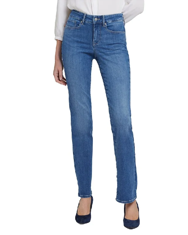 NYDJ Straight Fairmont Straight Jean Classic Blue Denim Jeans