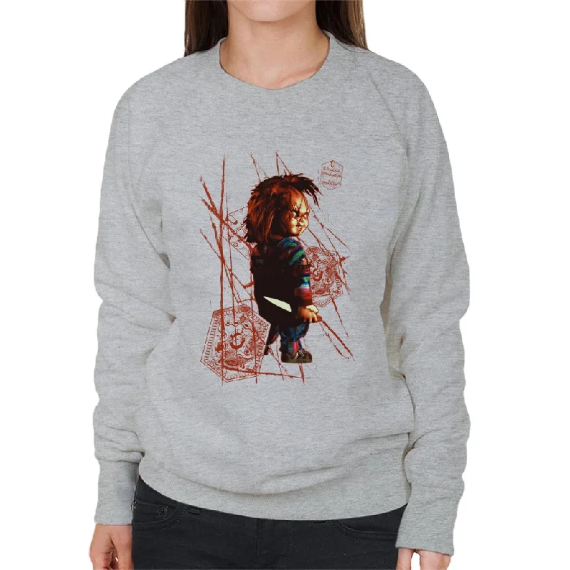 Chucky Ade Due Damballa Women's Sweatshirt Hoodie with Cuffed Sleeves Snug Secure