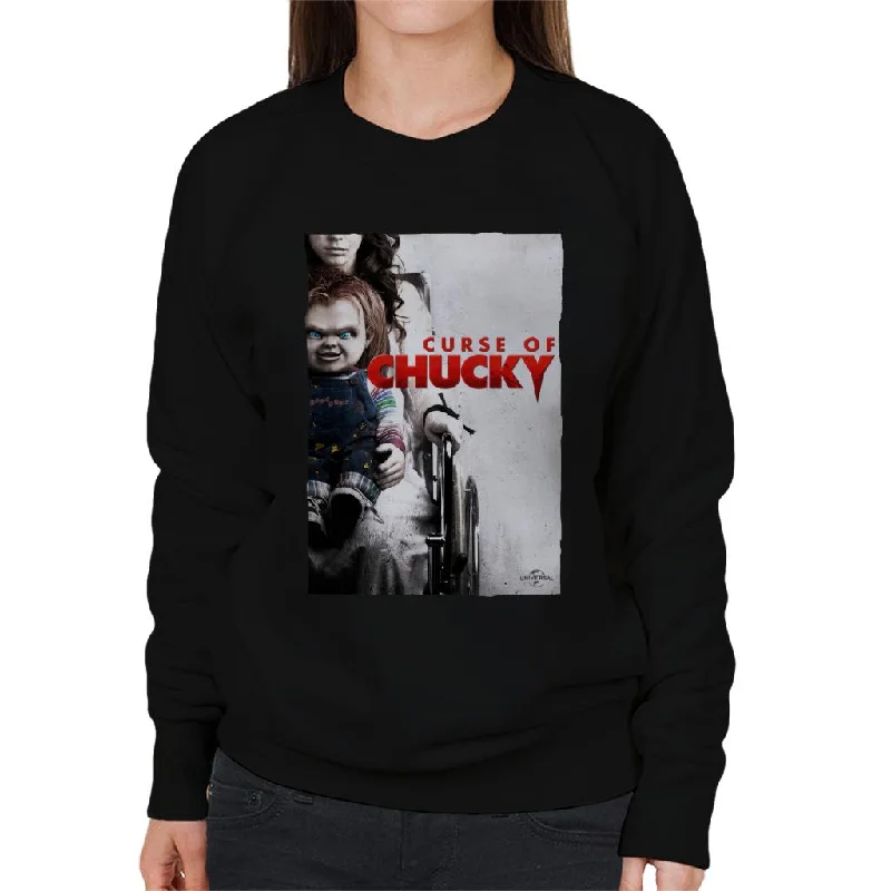 Chucky Curse Of Chucky Poster Women's Sweatshirt Hoodie with Slim Fit Tailored Modern