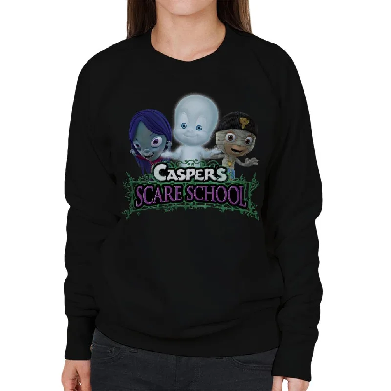 Casper The Friendly Ghost Scare School Women's Sweatshirt Hoodie Sweatshirt Pullover