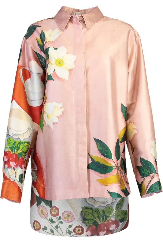 Placement Mikado Blouse Modern Work Blouse