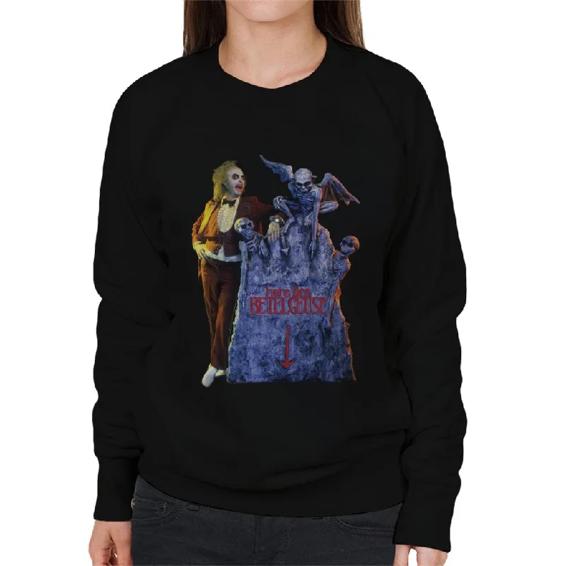 Beetlejuice Here Lies Betelgeuse Women's Sweatshirt Cotton Hoodie Fleece Lining Warmth