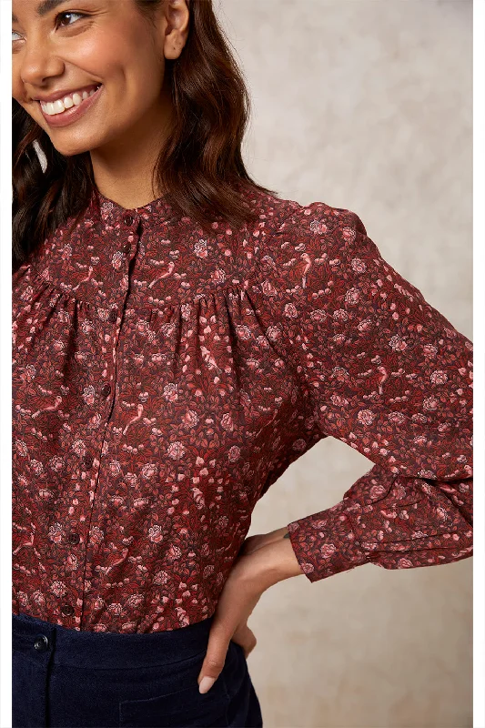 PEOPLE TREE - V&A Glendale Blouse Textured Cotton Blouse