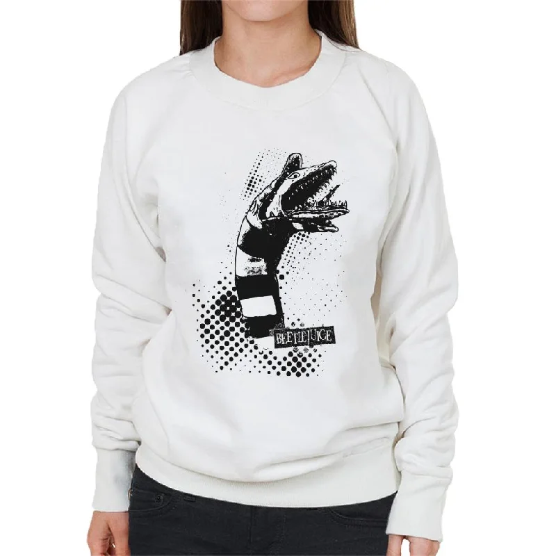 Beetlejuice Sandworm From Saturn Women's Sweatshirt Hoodie with Hem Lace Feminine Delicate