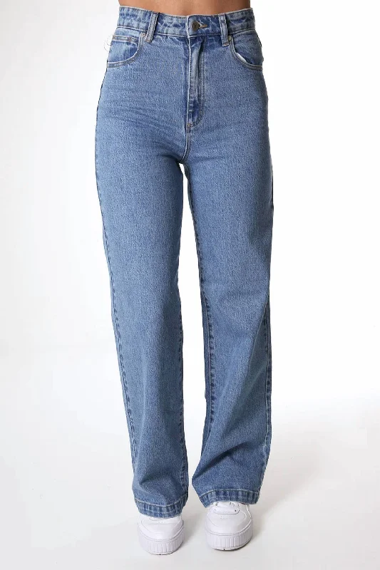 94 High Waist Wide Leg Jeans In Debbie Stylish Acid-Wash Jeans