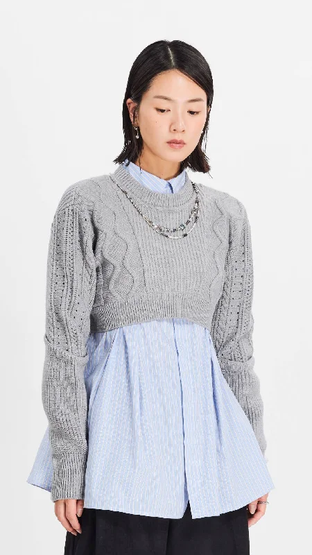 Cropped Sweater Terry Terry Cloth Terry Knit