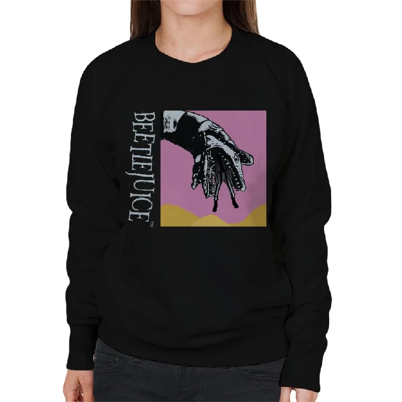 Beetlejuice Sandworm Pink Sky Women's Sweatshirt Hoodie with Earth Tones Natural Calm