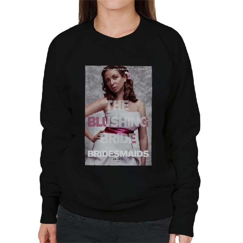 Bridesmaids Lillian The Blushing Bride Women's Sweatshirt Hoodie with Hem Drawcord Adjustable Customizable