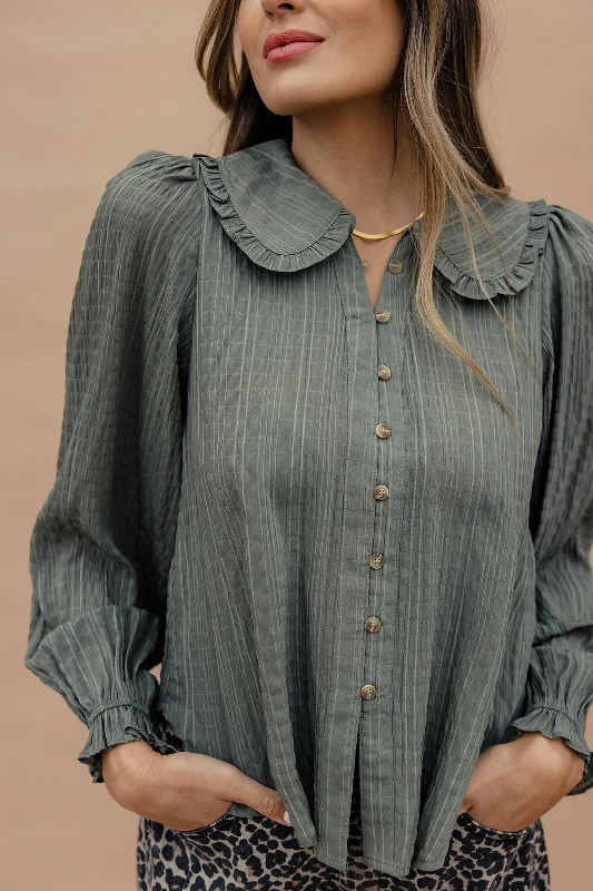 All Those Nights Button Blouse Classic Minimalist Blouse