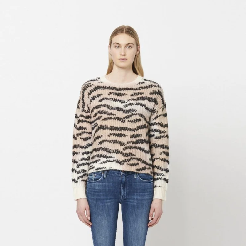 Karina Sweater (Himalayan) Cable Knit Ribbed Knit Lace Knit