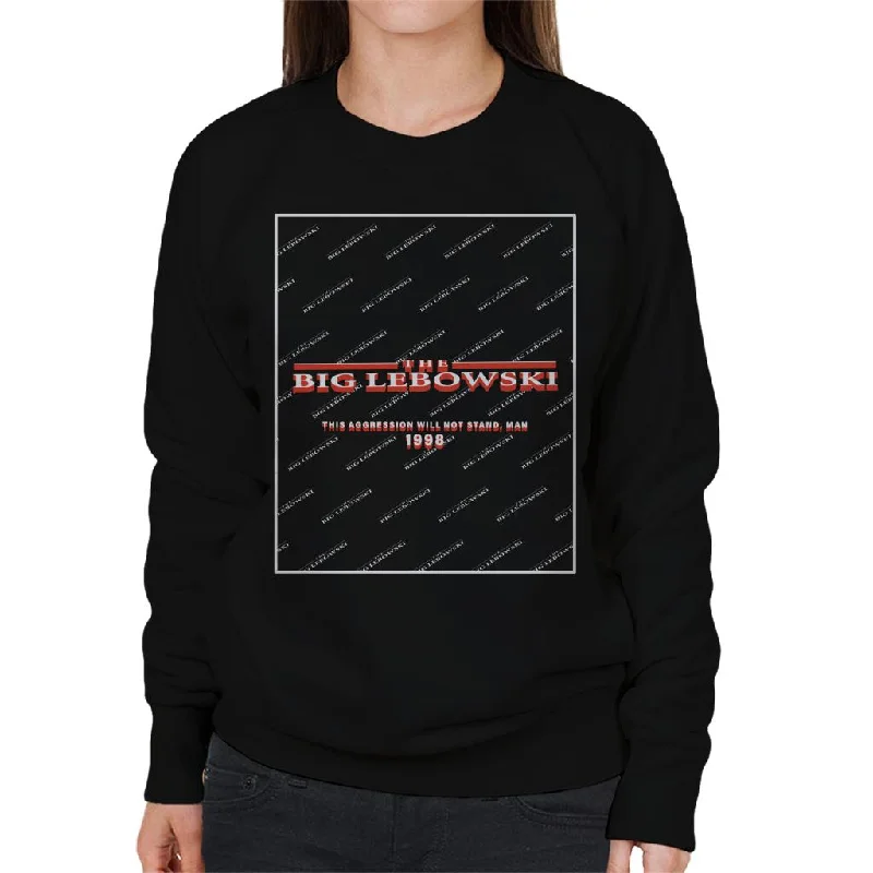 The Big Lebowski This Agression Will Not Stand Man Women's Sweatshirt Hoodie with Hem Applique Textured Unique