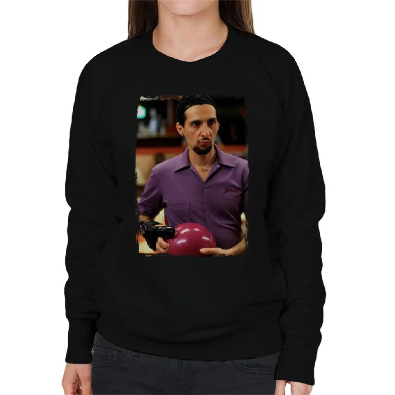 The Big Lebowski Jesus Bowling Women's Sweatshirt Hoodie with Batwing Sleeves Loose Dramatic