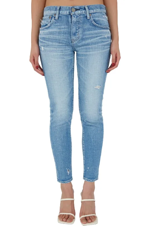 Lenox Skinny Jeans In Ltblu Trendy Skinny High-Waist Jeans