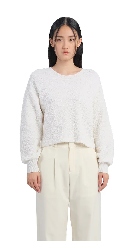 Textured Knit Sweater Terry Terry Cloth Terry Knit