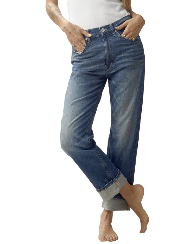 Current/Elliott The Cody Harvey 90's Straight Leg Jean Elegant Tapered Leg Denim