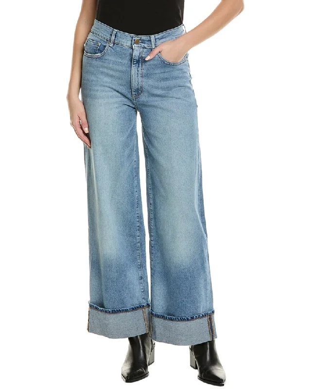 DL1961 Hepburn Ravello Wide Leg Jean Cozy Stretch High-Waist Jeans