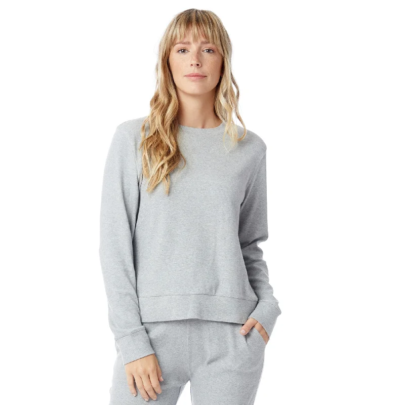 Interlock Pullover Sweater (Heather Grey) Rayon Fabric Velvet Fabric Corduroy Fabric