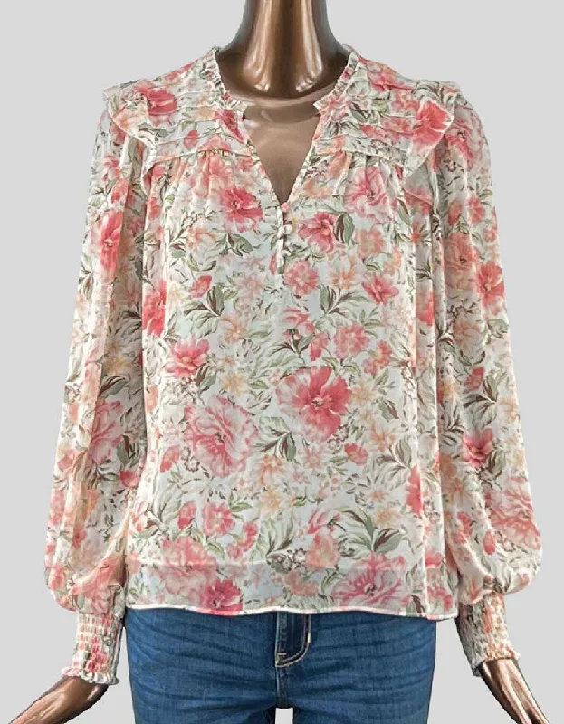 Ever New Positano Bloom Blouse - 0 US Double-Layered Blouse