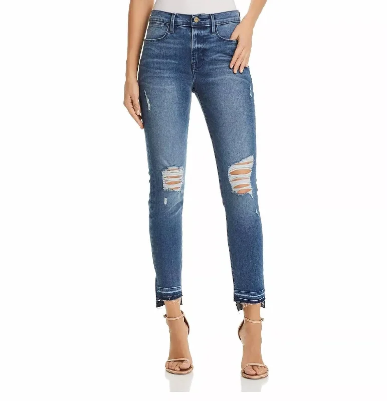 Le High Skinny Jeans In Hermitage Cozy Tencel Blend Denim Jeans