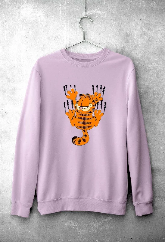 Garfield Unisex Sweatshirt for Men/Women Hoodie with Puffed Sleeves Voluminous Trendy