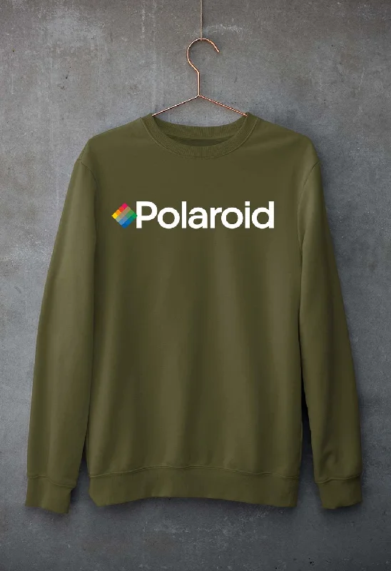 Polaroid Sweatshirt for Men/Women Hoodie with Hem Elastic Stretchable Comfortable