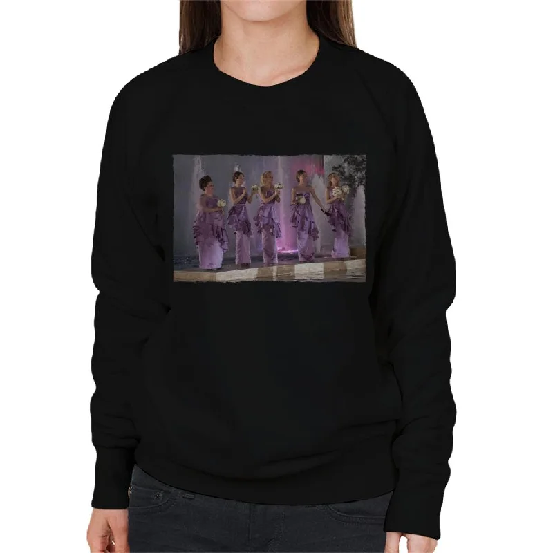 Bridesmaids Bridal Party Wedding Stage Women's Sweatshirt Hoodie with Magnetic Closure Innovative Modern