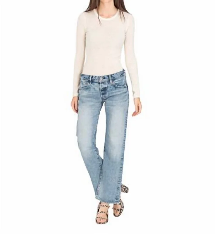 Joelton Straight-Low Jeans In Ltblu Cozy Wide-Legged Jeans