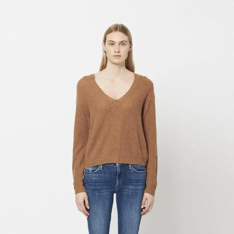 Rose Knit Cashmere Sweater (Cumin) Mesh Sweater Canvas Denim