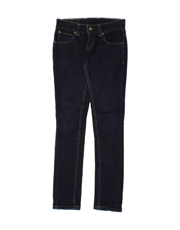 LEVI'S Womens 603 Skinny Jeans W27 L34 Navy Blue Cotton Comfortable Full-Length Denim Jeans