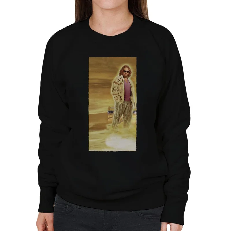 The Big Lebowski The Dude Bowling Dream Clouds Women's Sweatshirt Hoodie with Cropped Fit Short Trendy