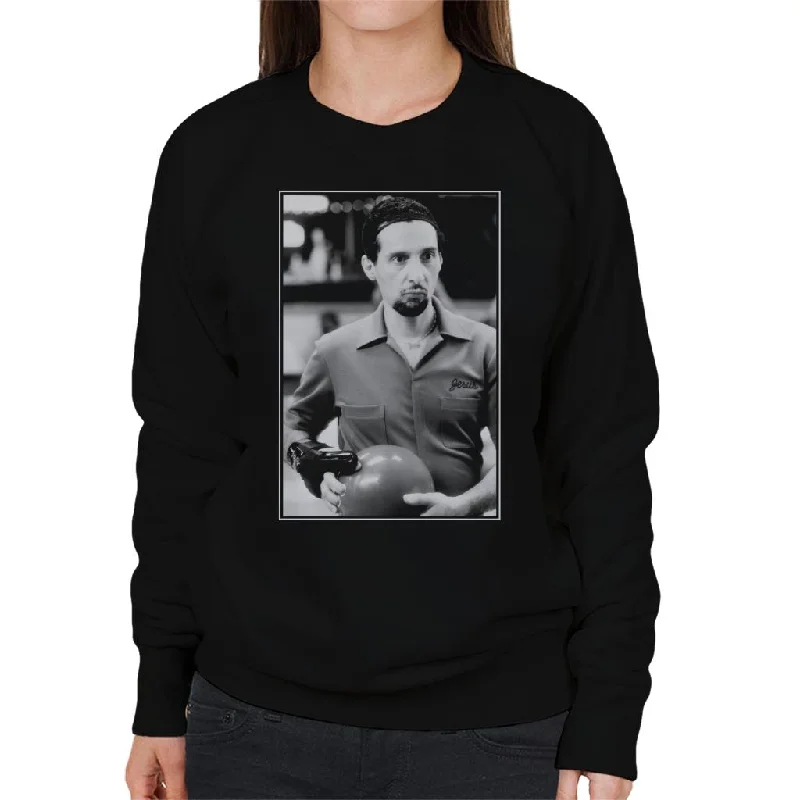 The Big Lebowski Jesus Bowling Greyscale Women's Sweatshirt Hoodie with Velcro Closure Adjustable Secure