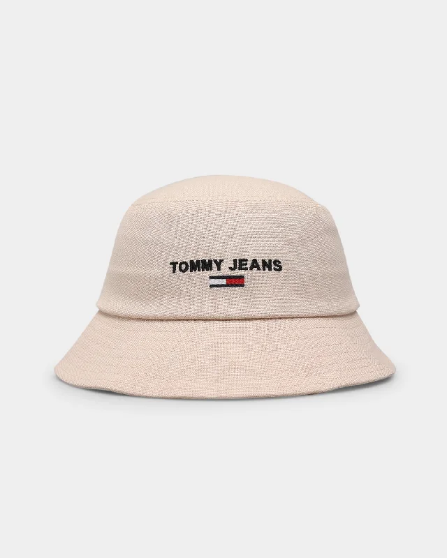 Tommy Jeans Sport Natural Bucket Hat Beige Elegant Dark-Wash Bootcut Jeans