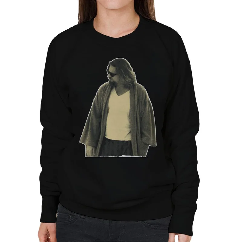 The Big Lebowski The Dude In Robe Women's Sweatshirt Hoodie with Neon Bright Vibrant