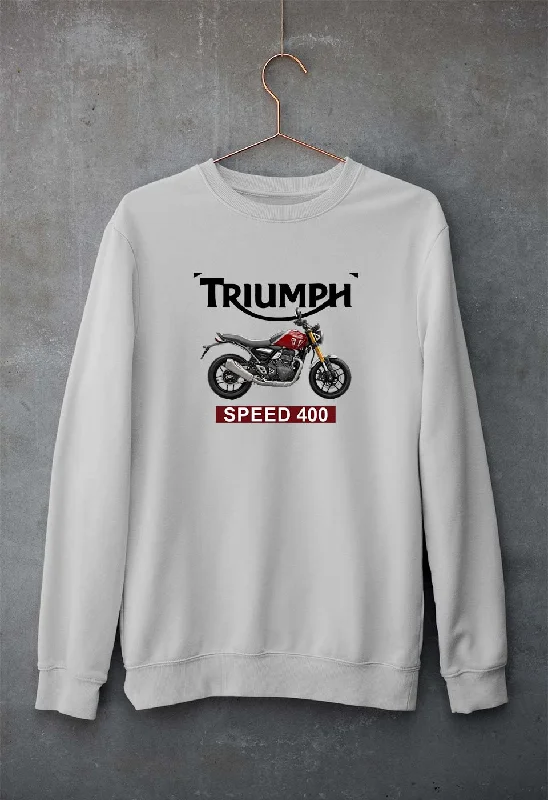 Triumph Speed 400 Sweatshirt for Men/Women Hoodie with Set-In Sleeves Structured Classic