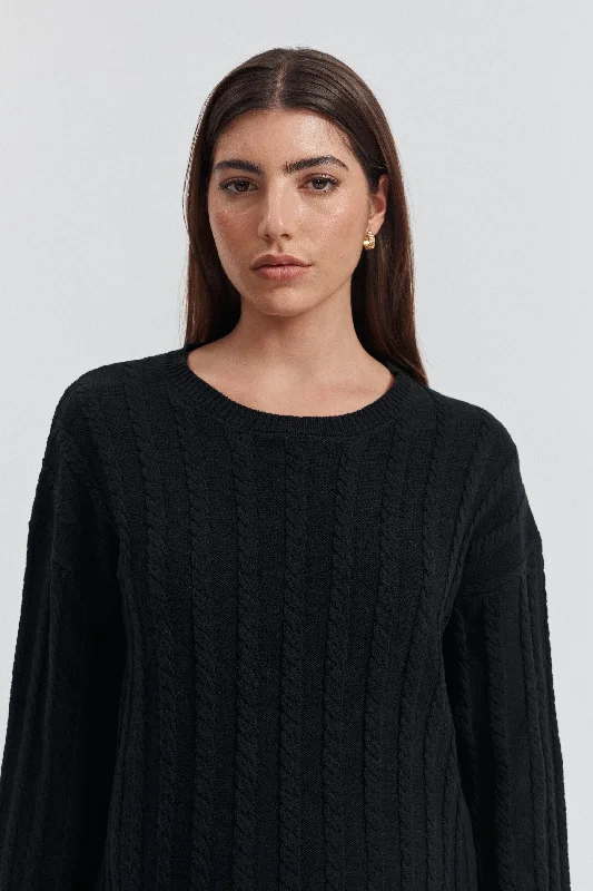 Cable Knit Jumper - FINAL SALE Tailored Straight A-Line