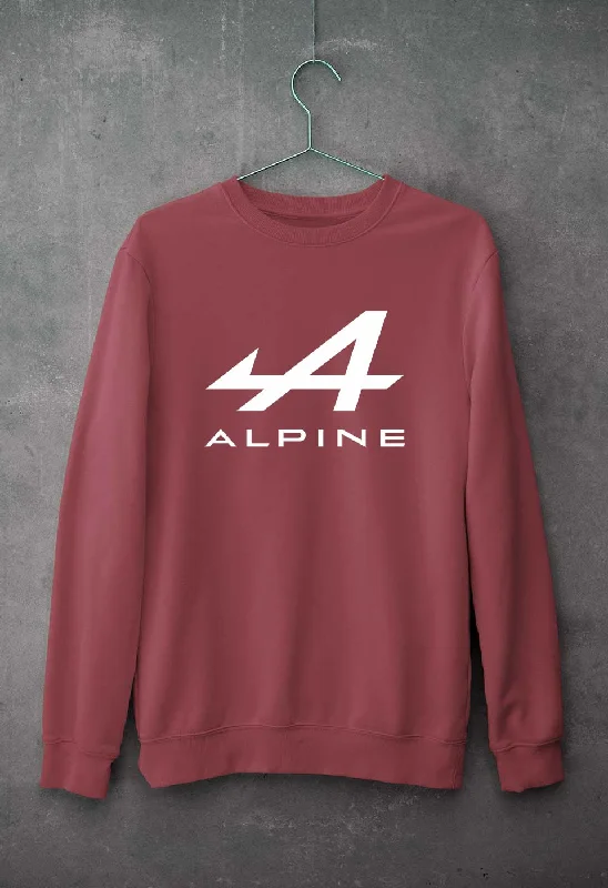 Alpine Unisex Sweatshirt for Men/Women Hoodie with Hem Raw Edge Edgy Unfinished