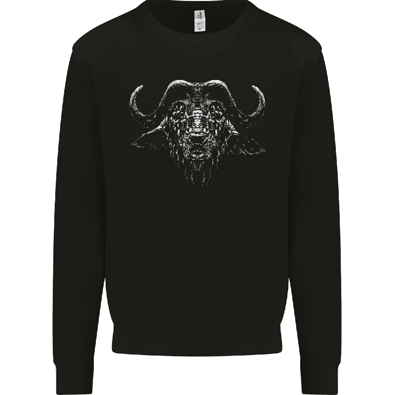 A Buffalo Mens Sweatshirt Jumper Hoodie with Reflective Safety Nightwear