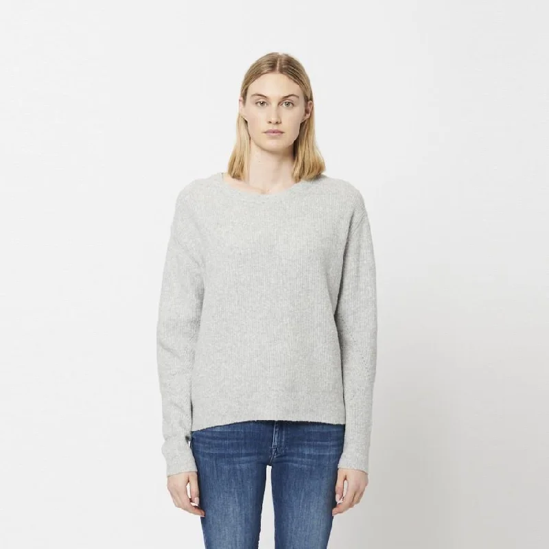 Maya Knit Sweater (Heather Grey) Terry Terry Cloth Terry Knit