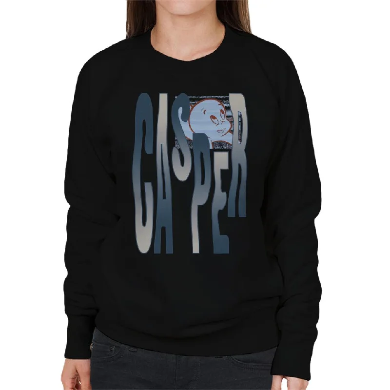 Casper The Friendly Ghost Spooky Waves Women's Sweatshirt Hoodie Sweatshirt Pullover