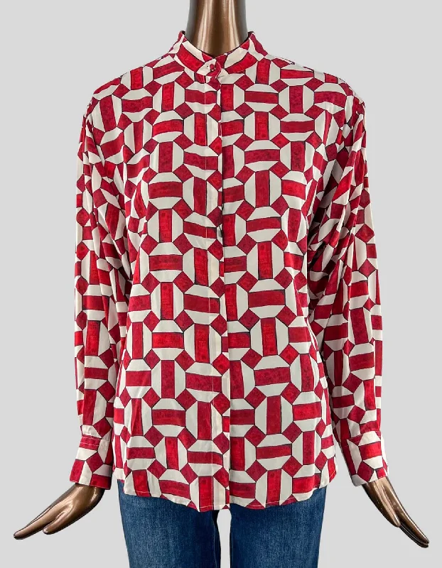 ISABEL MARANT Silk Printed Blouse - 38 FR | 6 US Delicate Pleat Blouse