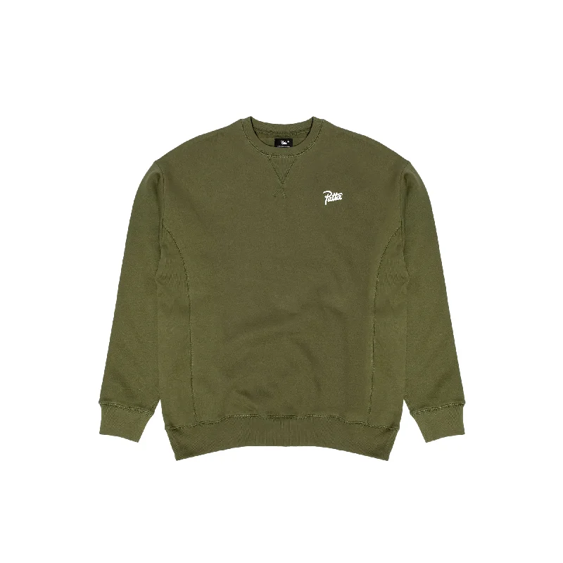 Patta Mens Basic Summer Crewneck Sweater 'Olivine' Stylish Fashionable Trendy