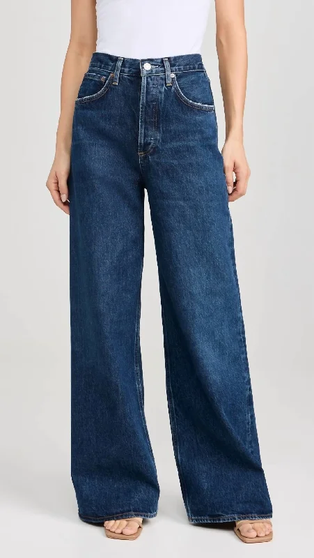 Dame High Rise Wide Leg Jeans In Enamour Stylish Bootcut Denim Jeans