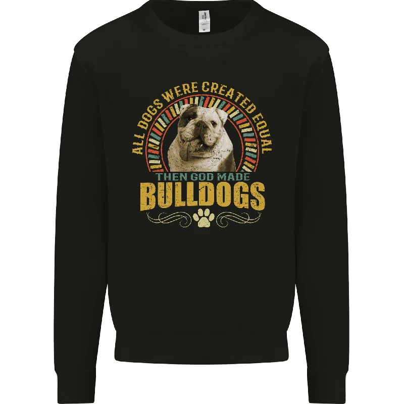 A Bulldog Dog Mens Sweatshirt Jumper Graphic Hoodie Design Print