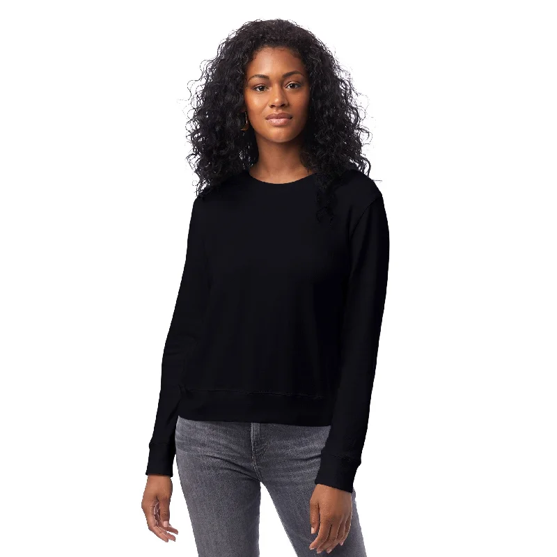 Interlock Pullover Sweater (Black) Jersey Fabric Tulle Fabric Batik Fabric