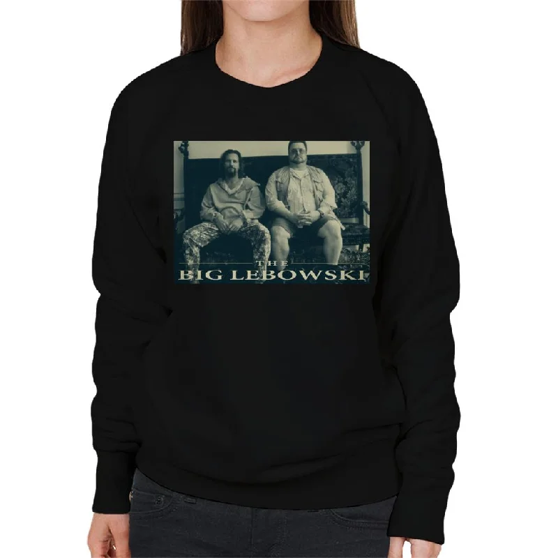 The Big Lebowski The Dude And Walter Sofa Women's Sweatshirt Hoodie with Half-Zip Sporty Casual