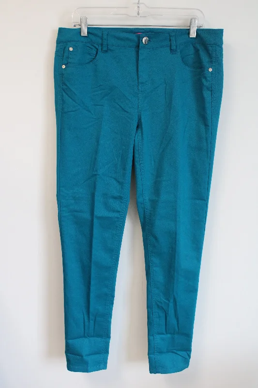 Tinseltown Teal Pants | 13 Classic Pleated Pants